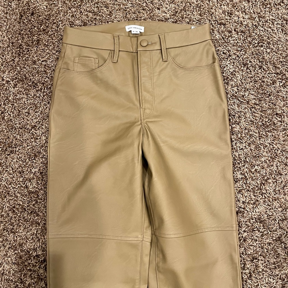 Good American Good Boy Faux Leather Pants - Picture 9 of 16